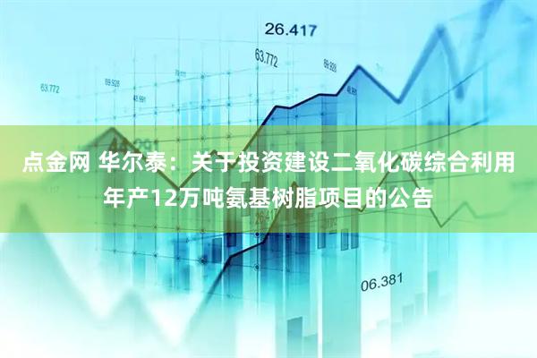 点金网 华尔泰：关于投资建设二氧化碳综合利用年产12万吨氨基树脂项目的公告